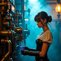 Twilight drips from shattered glass BioMech Maidens Step into a world of rust, ruin, and rebellious beauty — where flesh and machine merge in a dark, post-apocalyptic dream. Explore strange...