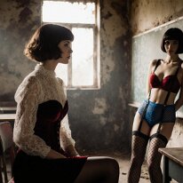 Lectures About Past Sins Do Not Generate Insights The world is destroyed — yet beauty refuses to die. Amid ruins and ash, humanity’s last grace endures — wrapped in leather, lace, and defiance. Style becomes...