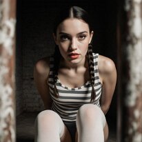 Melancholy in Cell Block No. 9 In the ruins of a fallen world, they endure — humanity’s last will. Through ash and silence, beauty resists decay. Each step carries the memory of what was lost...