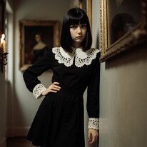 Doors creak like voices of forgotten souls — The Ashford Girls A visual narrative by The Asford Family shaped by contrast and atmosphere. Shadow and light merge with elegance and intensity. Subtle gestures and gazes suggest...