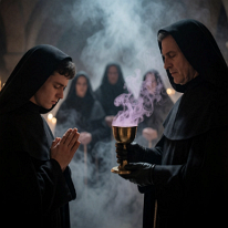 The Chalice That Breathed – When the Novice Prayed to the Wrong Silence!