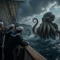 The Thought That Ate Their Souls – When Cthulhu Spoke Without Words! The sailors see Cthulhu and freeze in the midst of their last action—they sense him, like a pressure behind their eyes, a vibration in their teeth. Position and...