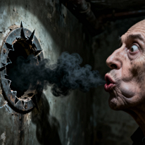 The Breath of the Soul Fades into the Unknown In the basement space, all perception is shifted toward a boundary experienced not as a physical edge, but as a transition into another order. The opening in...