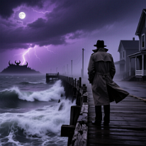 Uncanny Impressions Convey No Truth On a stormy night in Blackwater, the inhabitants have withdrawn into their dwellings. Only the solitary Sam Manlowe, wrapped in a trench coat, stands motionless...