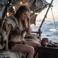 SHE WOKE TO ANOTHER DAY... AGAINST IMPOSSIBLE ODDS! A new day dawns in a frozen world. A young survivor, wrapped in a wolf pelt, slowly awakens in her primitive shelter and rubs the sleep from her eyes after a...